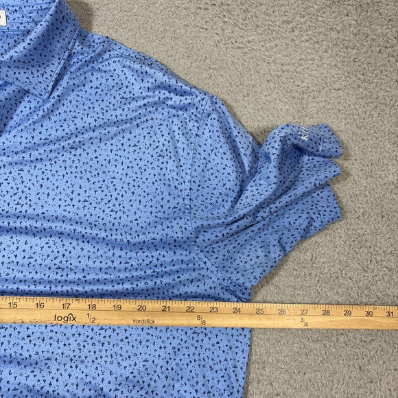 Peter Millar Men Sz L Summer Comfort Polo Shirt Short Sleeve Western Cactus Hat - Picture 5 of 8